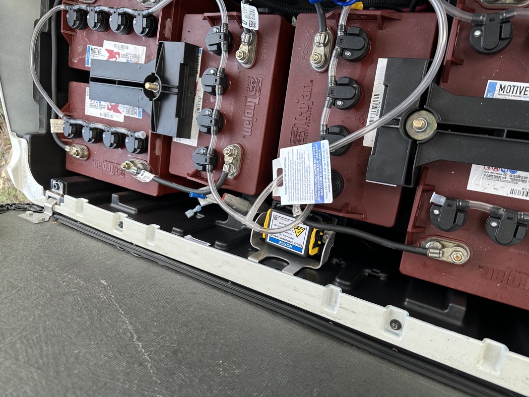 Before upgrade: Trojan lead acid batteries with watering system - needs lithium conversion South Florida